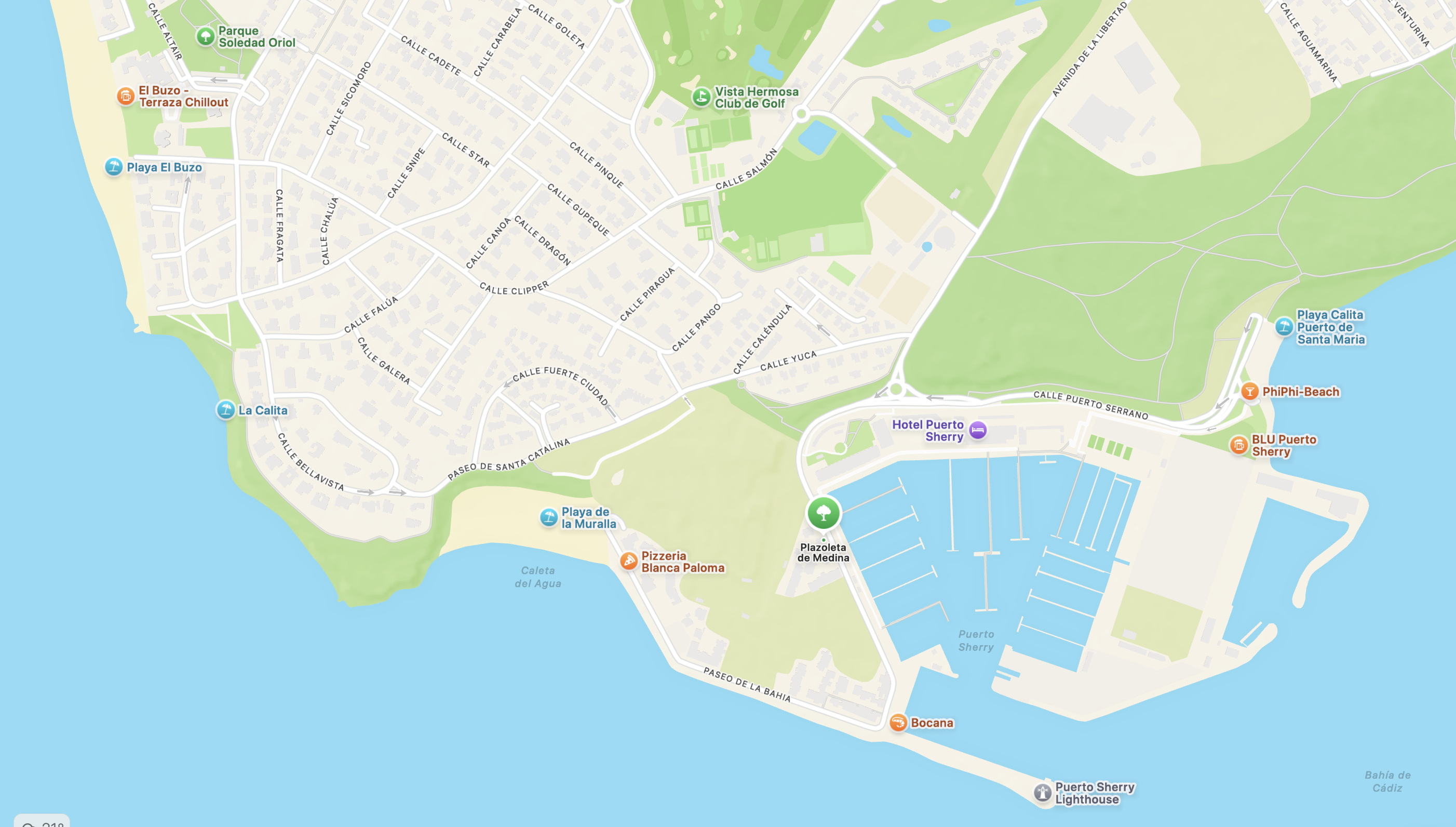 Mapa de la dirección del Loft "Pez Blanco"