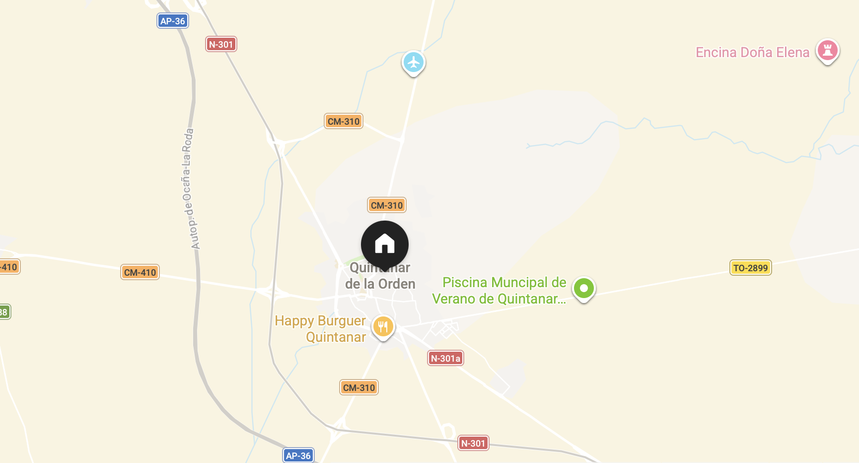 Mapa Quintanar de la Orden